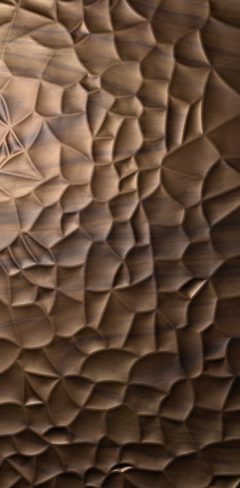 WALL PANEL - K-19 Modern Abstract Organic Flow Carved 3D Relief Design
